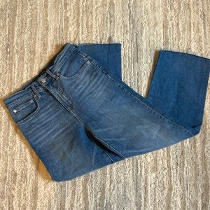 J. Crew High-Rise Slim Wide Leg Jeans